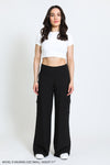 BOARDWALK WIDE LEG W/ UTILITY POCKETS - BLACK