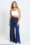 TIE WAIST TIERED WIDE LEG PANT - AIZONE