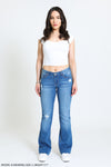 LOW RISE BOOT CUT JEANS - RETRO BLUE