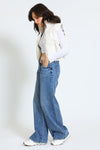 Ashley Low Rise A-Line Baggy Jeans - Light Indigo