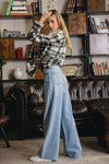The Baggy Wide Leg Jeans - Light Medium Indigo