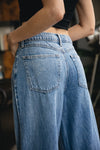 Baggy Dad Jeans - Medium Indigo