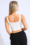 SEAMED TANK TOP - WHITE