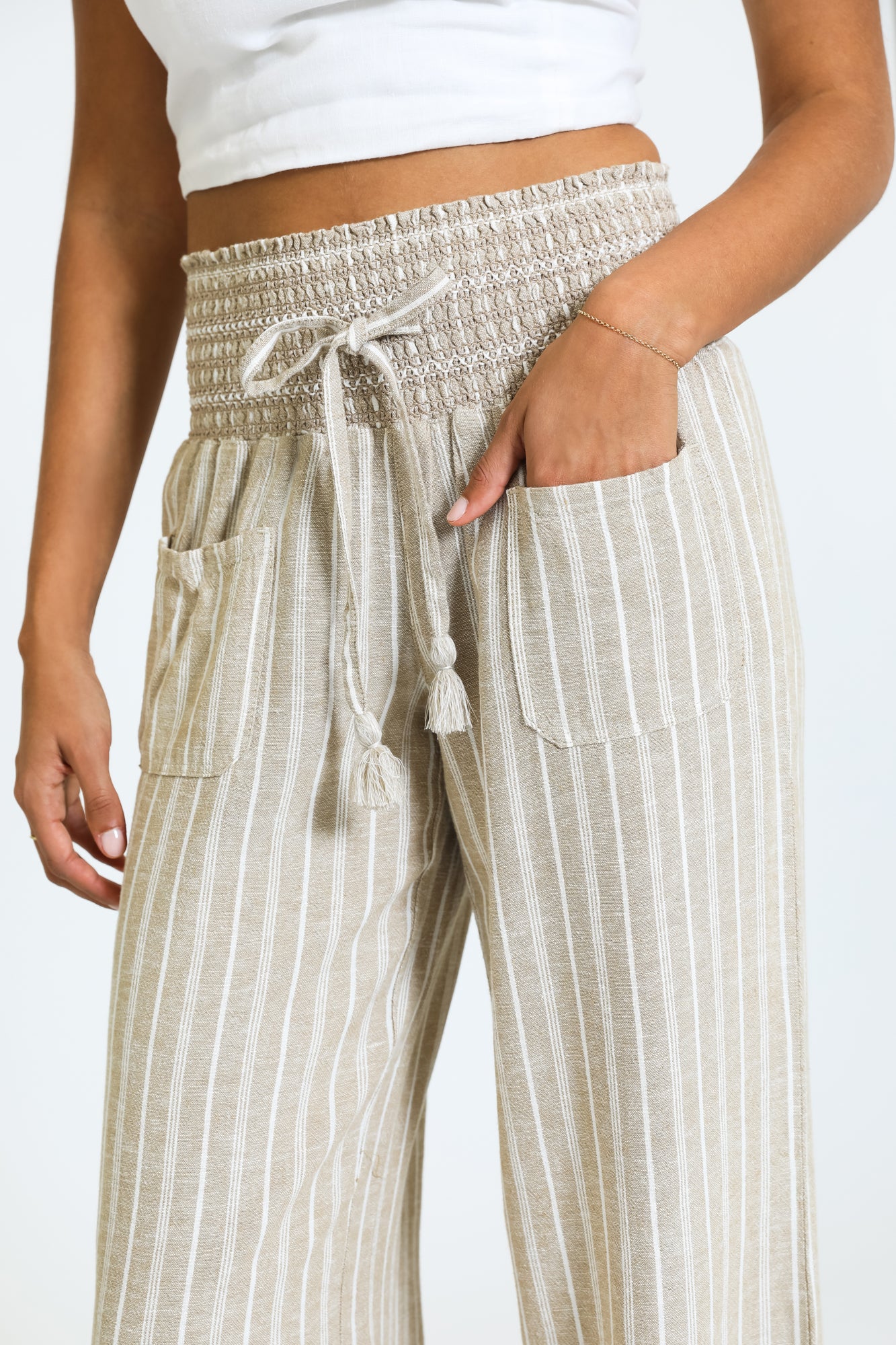Ava Boardwalk Pant - Khaki – Rewash Brand