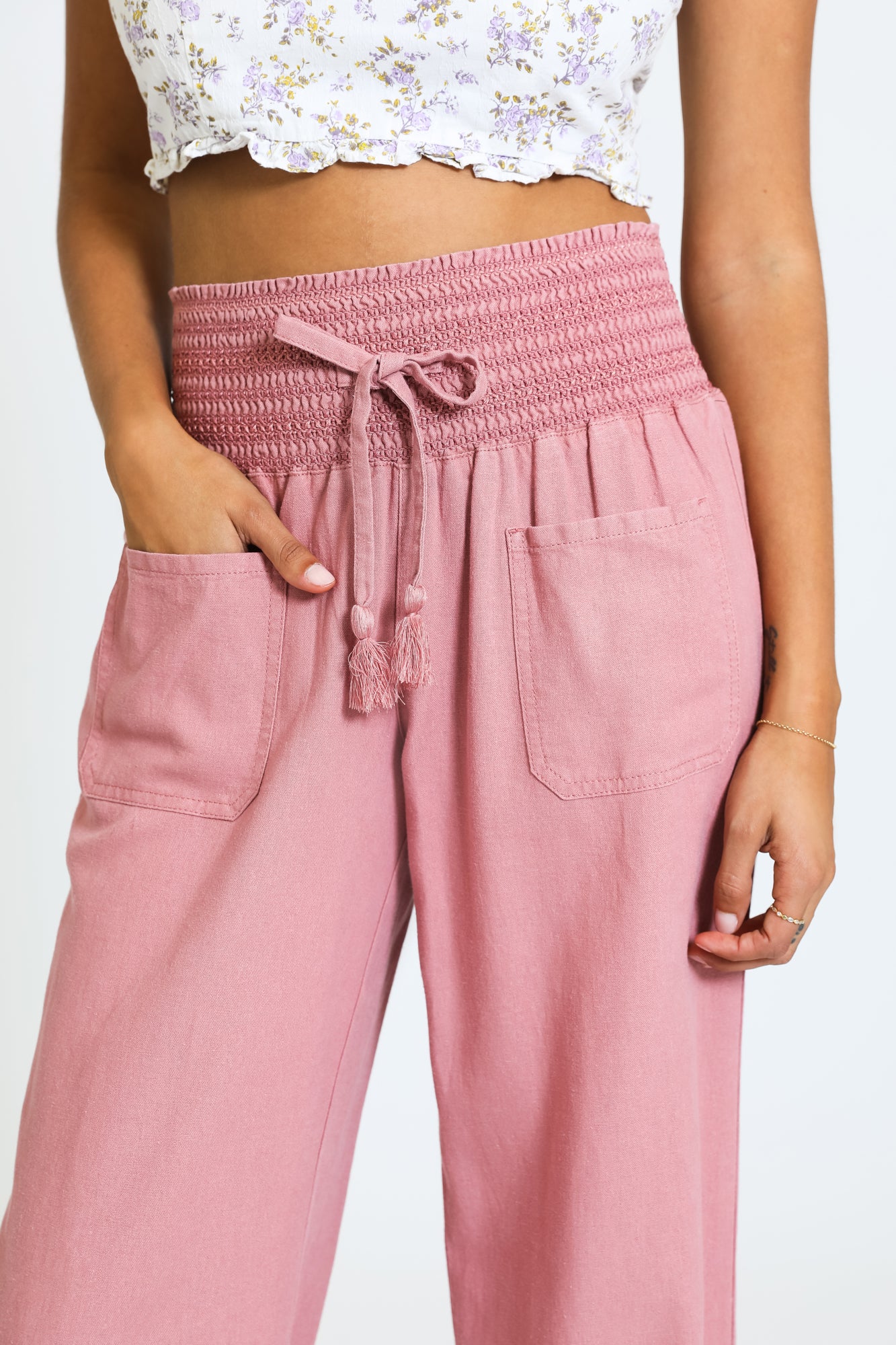 Ava Boardwalk Pant Dream Rose Rewash Brand