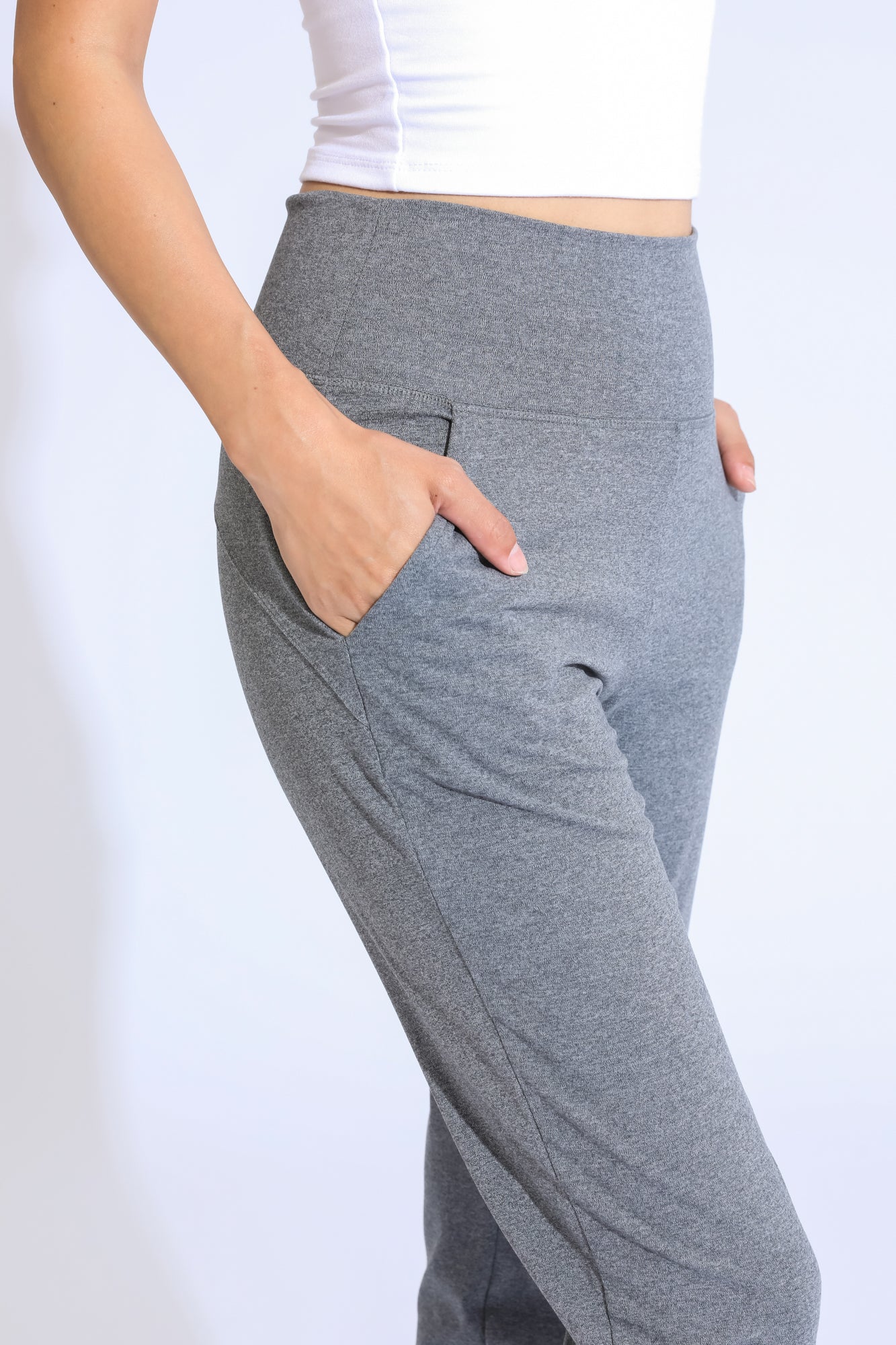 EASY KNIT JOGGER - HEATHER CHARCOAL