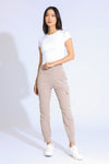 CARGO KNIT JOGGER - HEATHER TAUPE