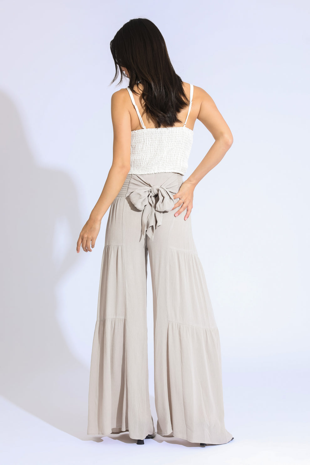 Rewash Tiered Wide Leg Pants