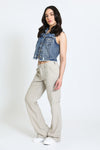 LINEN PANT W/ PORKCHOP POCKETS - VINTAGE CLAY