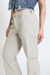 LINEN PANT W/ PORKCHOP POCKETS - VINTAGE CLAY