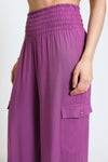 BOARDWALK WIDE LEG W/ UTILITY POCKETS - BOYSENBERRY