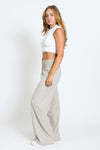 WIDE SMOCKED BOARDWALK PANT - SAND PIPER