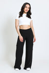 BOARDWALK WIDE LEG W/ UTILITY POCKETS - BLACK