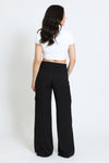 BOARDWALK WIDE LEG W/ UTILITY POCKETS - BLACK