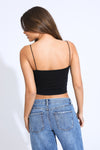 ESSENTIAL CAMI TOP - BLACK