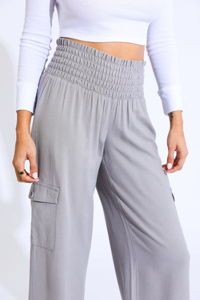 Boardwalk Wide Leg with Cargo Pockets - Mink – Rewash Brand
