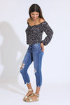 CLASSIC RISE CROPPED JEANS - DARK BLUE BLACK