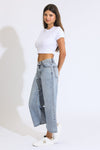 Jaycie Classic Lowrise Wide Leg Crop Jeans - Indigo