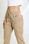 CARGO UTILITY JOGGER - TAUPE BROWN