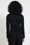 Stitched Detail Long Sleeve Tee - Black