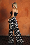 BOARDWALK WIDE LEG W/ CARGO POCKETS - Black / Natural