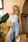 EVERYDAY TIE TOP - WHITE