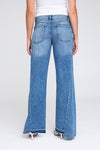 Classic Rise A-Line Jeans W/ Low Hem - Medium Indigo