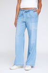 LOW RISE FLARE PANTS  - LIGHT INDIGO