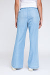 LOW RISE FLARE PANTS  - LIGHT INDIGO