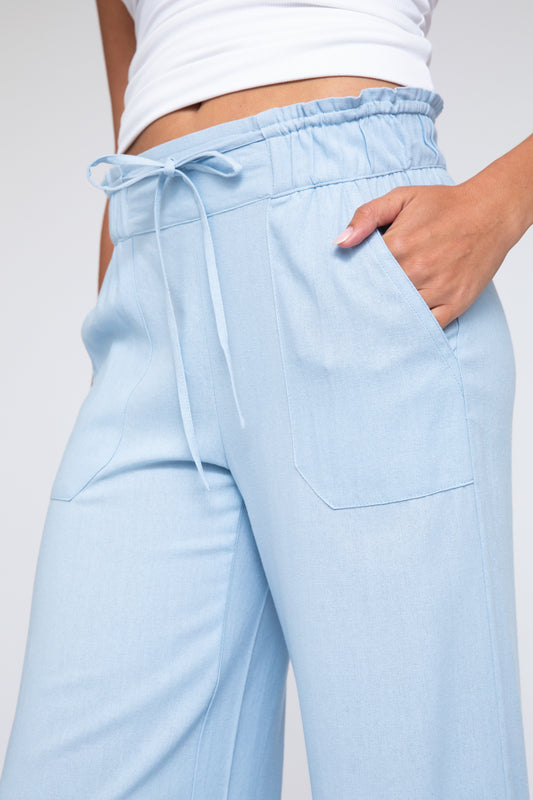PULL ON PANT - ICE BLUE