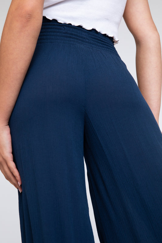 FRONT WRAP WIDE LEG PANT - ALZONE