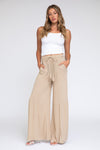 TIE WAIST WIDE LEG PANT - BLONDEWOOD