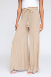 TIE WAIST WIDE LEG PANT - BLONDEWOOD