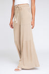 TIE WAIST WIDE LEG PANT - BLONDEWOOD