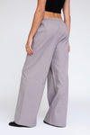 MICROBAND WIDE LEG PANT - MINK