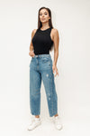 Slim Barrel Jeans - Medium Indigo