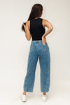 Slim Barrel Jeans - Medium Indigo