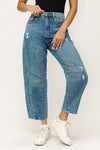 Slim Barrel Jeans - Medium Indigo