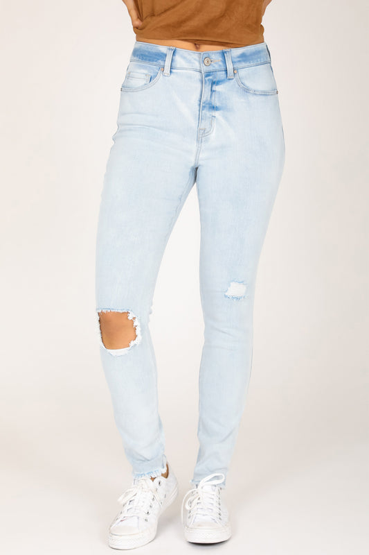 Buy Lyush Girls Black Acid Wash Carrot Fit Ripped Jeans Online at