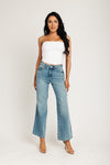 Super High Rise Cinch Waist Jeans - Medium Indigo