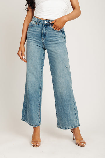 Super High Rise Cinch Waist Jeans - Medium Indigo