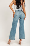 Super High Rise Cinch Waist Jeans - Medium Indigo