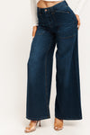 Super High Rise Loose Flare Jeans - Vintage Dark Blue