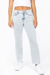 Vintage Reunion Straight Ankle Jeans - 80's Marble