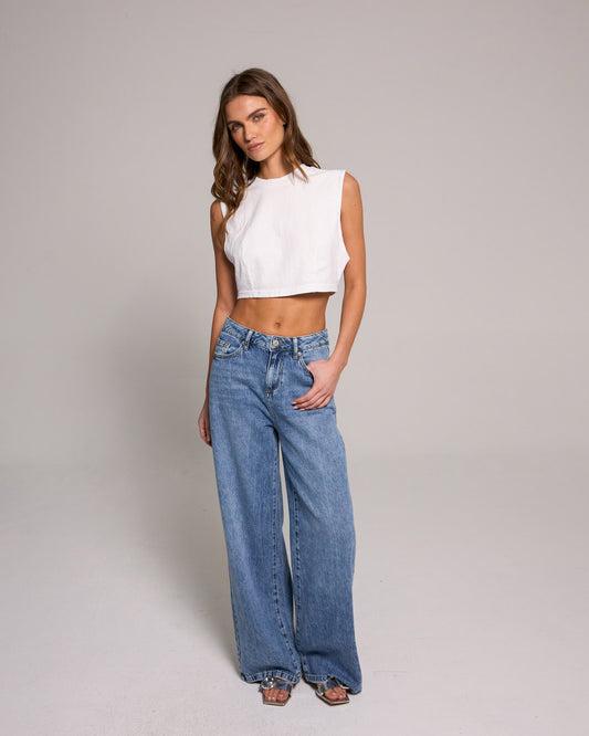 The Baggy Wide Leg Jeans - Vintage Indigo