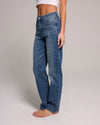 Stella High Rise 90's Straight Jeans - Dark Blue Carbon