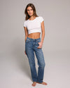 Stella High Rise 90's Straight Jeans - Dark Blue Carbon