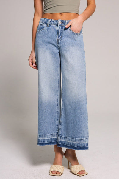 パンツ roughlow fringe denim(light indigo) Roughlow Fringe Denim (Light Indigo)