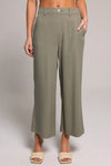 Wide Leg Crop Pant - Dusty Sage