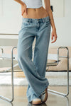 Classic Rise A-Line Baggy Jeans - Light Medium Indigo